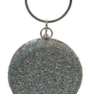 Circle Glitter Clutch